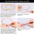 10 Pieces Round Wooden Embroidery Hoops Frame Set, 5 Pieces 4 inch and 5 Pi K3W2