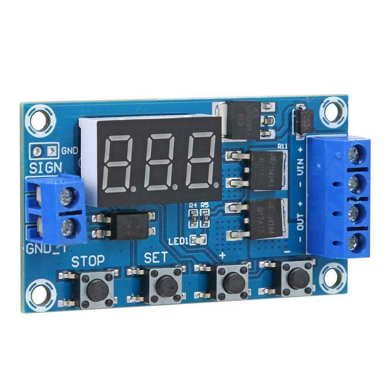 Trigger Cycle Timer Delay Switch 12 24V Circuit Board Dual MOS Tube Control