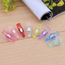 20pcs Multicolor Axe Plastic Clip Replace Pin for Student Office Sewing DIY A