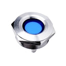IP67 12V 30mm Waterproof LED Panel Warning Indicator Light Lamp~Concave Head