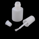 10Ml white plastic gel refillable bottle with brush nail polish oil bottle In TO