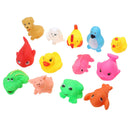 13Pcs Cute Soft Rubber Float Sqeeze Sound Baby Wash Bath Play Animals Toys
