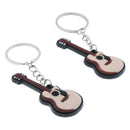 2 Pcs Guitar Keychain Key Chain Piano Key Chain Purse Bag Pendant B