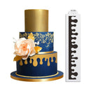 Water Drop Cake Stencil Lace Fondant Cake Border Template Chocolate Cake mol Gw