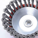 Durable Twist Knot Semi Flat Wire Wheel Cup Brush Angle Grinder Tool K DPQ
