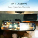 Blue Anti-Glare Rear View Flat Mirror Extension For Car Interior Mirror
