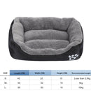 Pet Sofa Dog Bed Doghouse Warm Sleeping Cushion for Pet Supplies (Black L) A