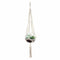 Braid Plant Hanger Indoor Outdoor Hanging Planter Basket Cotton Rope 4 Legs