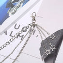 Metal Gothic Pants Chain Hip Hop Punk 3 Layers Jean Key Wallet Chain Star Wo TE
