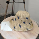Straw Hat Women'S Hat Woven Straw Hat Female Sun Hat Collapsible Fisherman