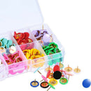 300pcs Office Colorful Drawing Pins Pushpin Thumbtack Board Push PinS Ew
