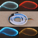 1Pcs RGB Car Rear Trunk Strip Light Tailgate Brake Drive Turn Signal Flow LED