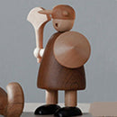 Nordic Wood Carving Vikings Vikings Household Decorations Solid Wood Decora