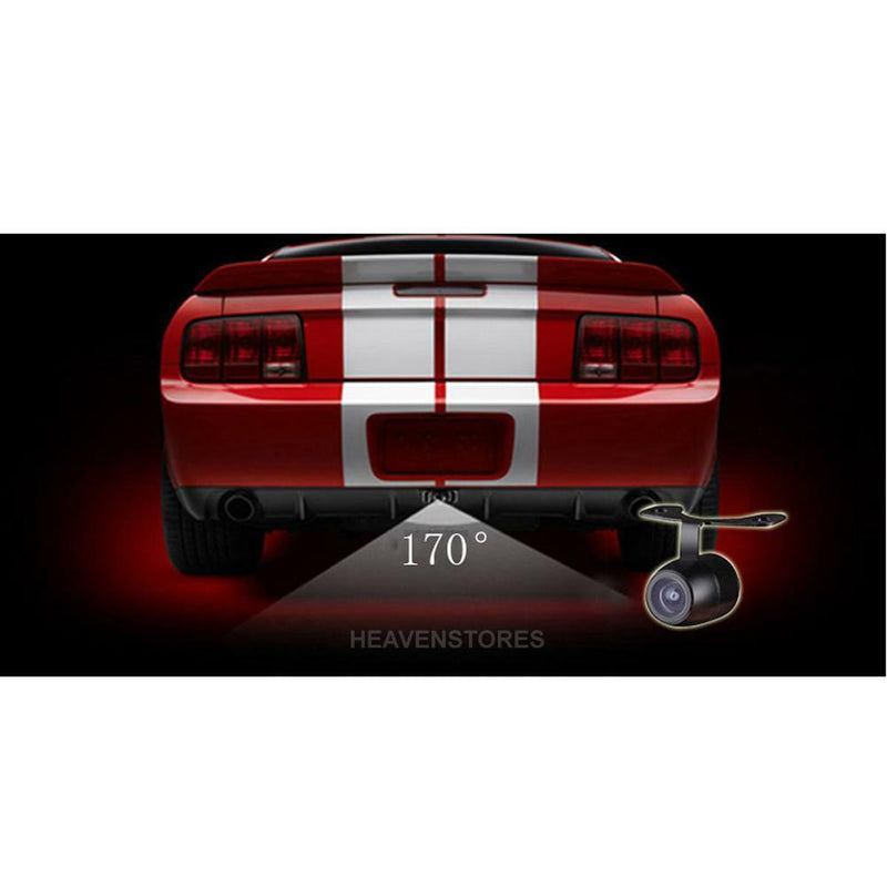 4.3" Foldable TFT LCD Monitor+ Reverse Car Rear View Backup Camera Cam Kit 12V