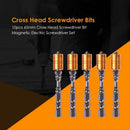 10pcs 65mm Cross Head Screwdriver Bit Magnetic Electric Screwdriver Set