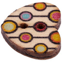 100 Multicolor 2 Holes Wood Sewing Buttons Scrapbooking Knopf Bouton H9H2