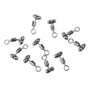 10pcs Fishing Swivels Cross-line Swivels Line Lures Connector Rig Rings S