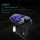 1.44" LCD  Car FM Transmitter Voltmeter AUX Dual USB Charger Kit