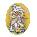 Cartoon Owl Chef Stamped Cross Stitch Kit Lovely DIY Art Crafts & Sewing