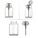 2 Pcs 80ML Push Down Pump Dispenser Bottles for Professional Soak Off Gel Polish