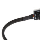 12V Sleeved 4 Way PWM Splitter Hub for Desktop Computer Fans 4-Pin & 3-Pin