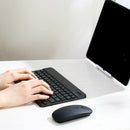 Compact Portable Bluetooth 10inch Keyboard Mouse Set for Tablet PC Laptops