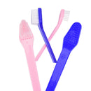 2pcs Dog dual-end toothbrush pet oral dental 2 sided brush helps reduce pla 3C