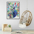 5D DIY Special Shaped Diamond Painting Peafowl Embroidery Mosaic Kit Decor
