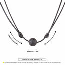 Black Lava Stone Rock Beads Pendant Essential Oil Necklace Choker Adjustable New