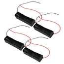 4Pcs Plastic Storage Case Protect Holder Box For-1x18650 Battery With Wire Leads