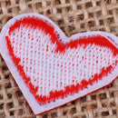 20X Embroidery Red Love Heart Sew Iron On Patch Applique Badge Bag Jeans Craft