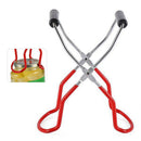 Stainless Steel Foldable Heat Insulation Bottle Clip Non-slip Clamp Gripper Del