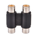 Double 2 * RCA Phono Coupler Female to Female Audio Video Adaptor Connector  Z