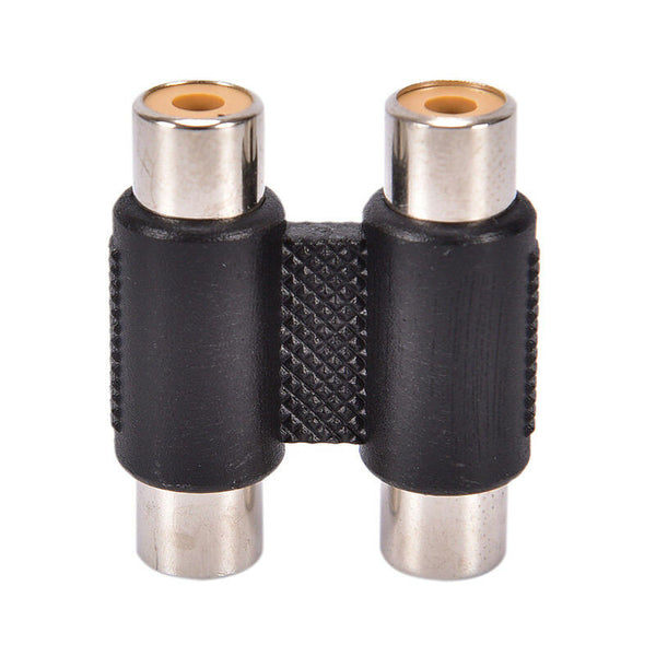 Double 2 * RCA Phono Coupler Female to Female Audio Video Adaptor Connector  Z