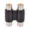Double 2 * RCA Phono Coupler Female to Female Audio Video Adaptor Connector  Z