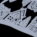 Village House Trees Cutting Dies Stencil for DIY Scrapbooking Album DecoratS Gw