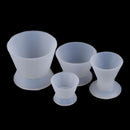 4 Pcs Set Dental Lab Non-Stick Flexible Silicone Dappen Dish Mixing Bowl CupJ!j