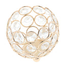 Crystal Candle Holder Candlestick Desktop Centerpieces Ornament for Party