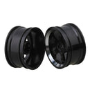 4PCS RC Black Wheel Rim with 5-Spoke plastic DIA 52mm Fits for 1/10 On-road
