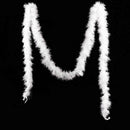 1x2m Christmas Tree White Feather Xmas Ribbon Strip Home Decor Garland A5Q1 D5X3
