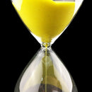 Large Fashion Yellow Sand Glass Sandglass Hourglass Timer Clear Smooth Glas R3Z2