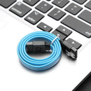 CableDecon 50cm SATA 3.0 Cable 6Gbps Hard Drive Data Cord (Blue Straight)