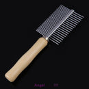 Stainless Steel Pet Dog Cat Hair Fur Double-sided Brush Comb Grooming