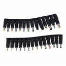 28x DC Power 5.5x2.1mm Jack to 28 Plug Power Adapter for Notebook Black