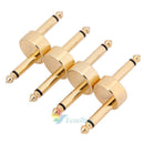 4 Pack Guitar Effect Pedal Jack to Jack Connector Coupler Crank Jumper Patch