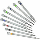 Practical Metal Screwdriver With 9 Blades Great For Eye Glass Repair 0.8-2.0mm