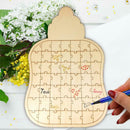Feeding Bottle Shape Signature Guest Book Personalized Puzzle Wedding Decor