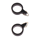 4pcs/Set One-piece Fishing Hook Holder Elastic Rubber Rings Metal Safety Hook