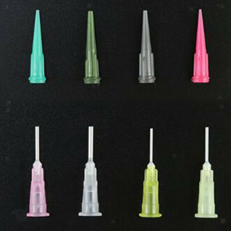 Ink Squeeze Syringe Bottles Dispenser 8pcs Paint Lubricant Needle Tips