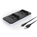 Dual USB C Charging Cradle for DualSense Controller Charger with USB Cable